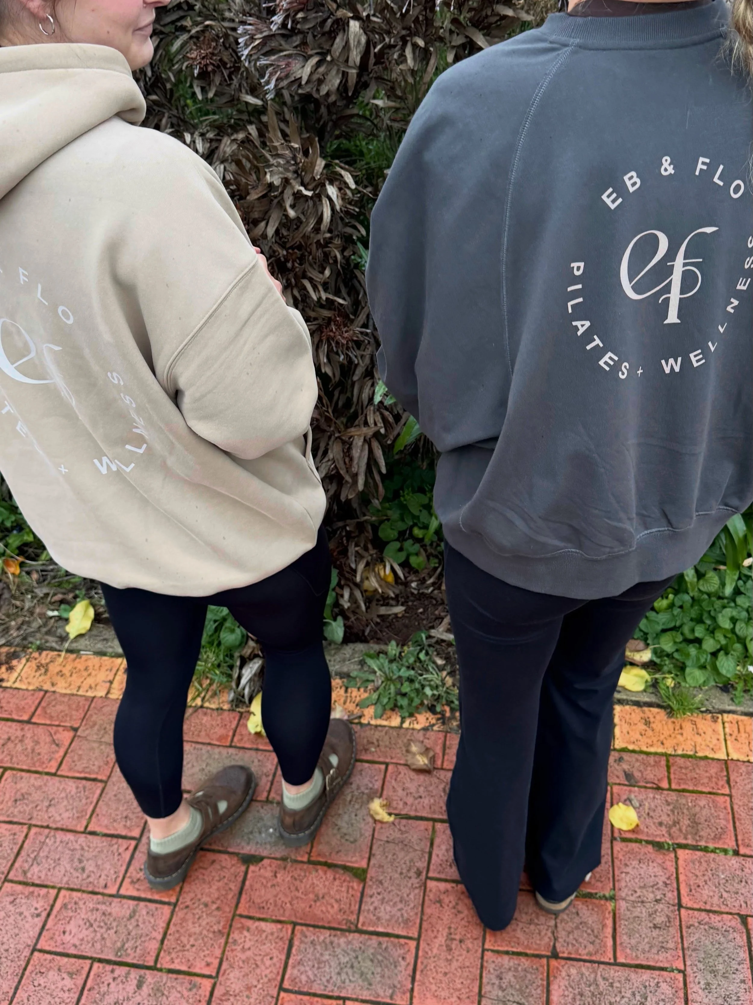Shop our best-selling jumper and pant styles - linked just for you 🥰

Ebony is wearing our High-Waisted Yoga Leggings with the Oversized Hoody, while Kiana pairs the Fleece Sweatshirt with the High-Waisted Flare Leggings.