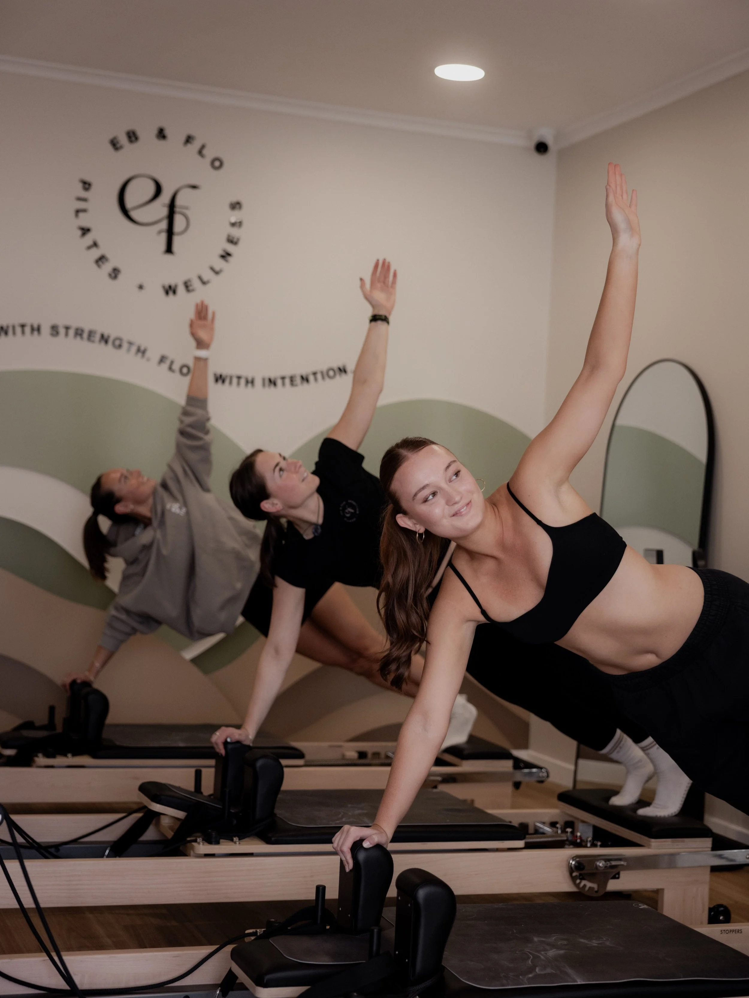 Friendly PSA for all our Pilates girlies 📢

This is for our members who love free goodies, showing up for themselves consistently, and moving their bodies! 🎁 

Through our Flow &amp; Grow rewards program you can win activewear and wellness products