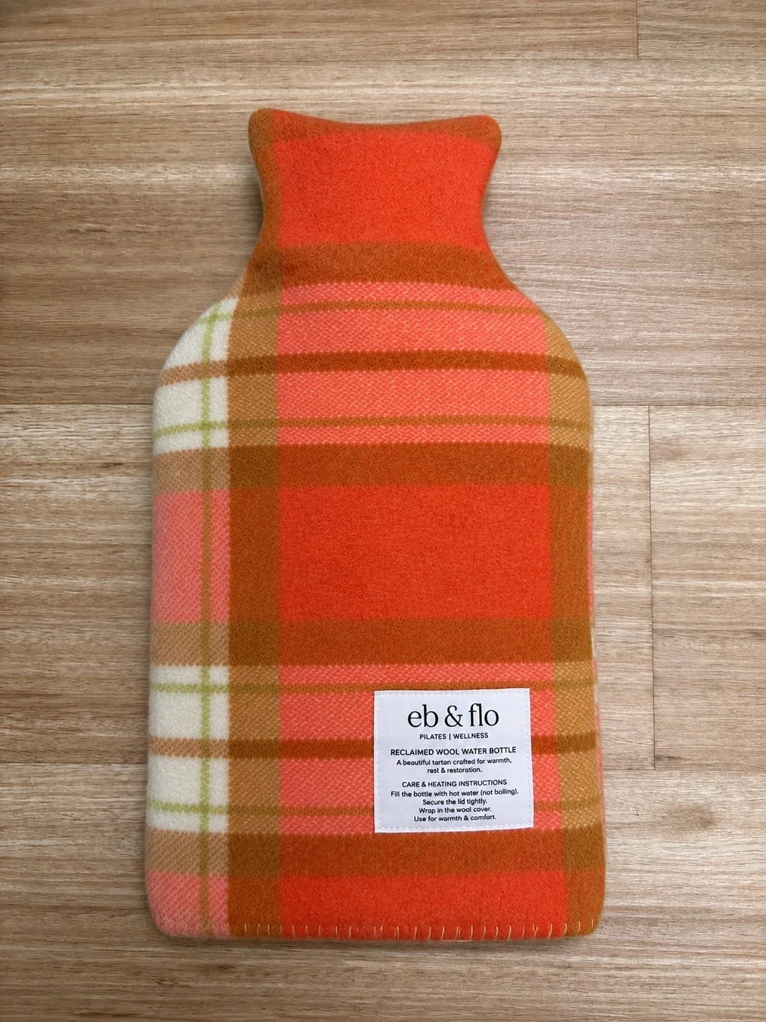 Recycled Wool Hot Water Bottle (Red)