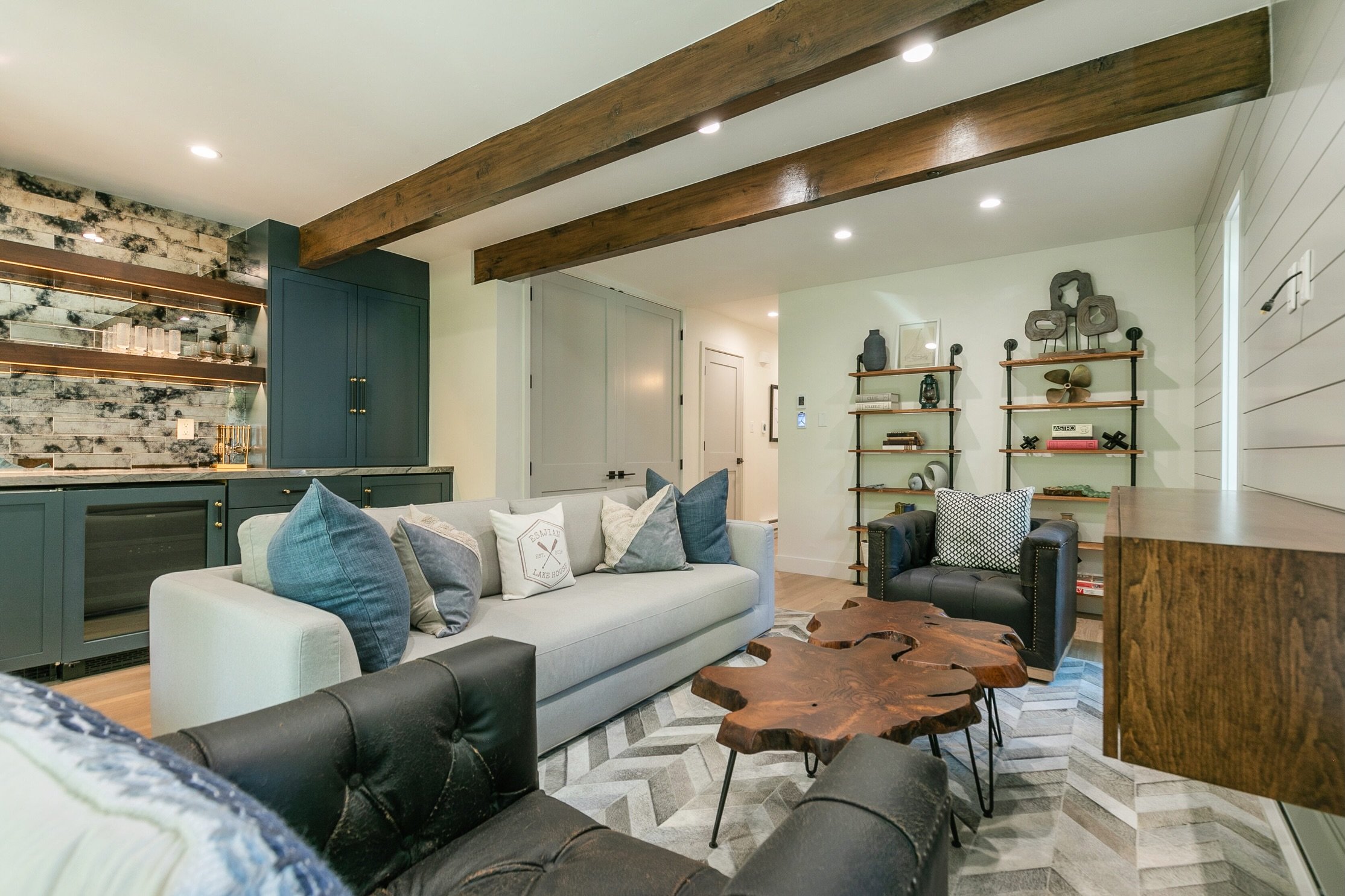 After ➡️ Before

Nothing kicks off the week quite like a killer before &amp; after. 👏

This Tahoe project went from an underutilized kitchen to one of our favorite spaces in the home&mdash;a bar and lounge designed to work just as hard as it plays.
