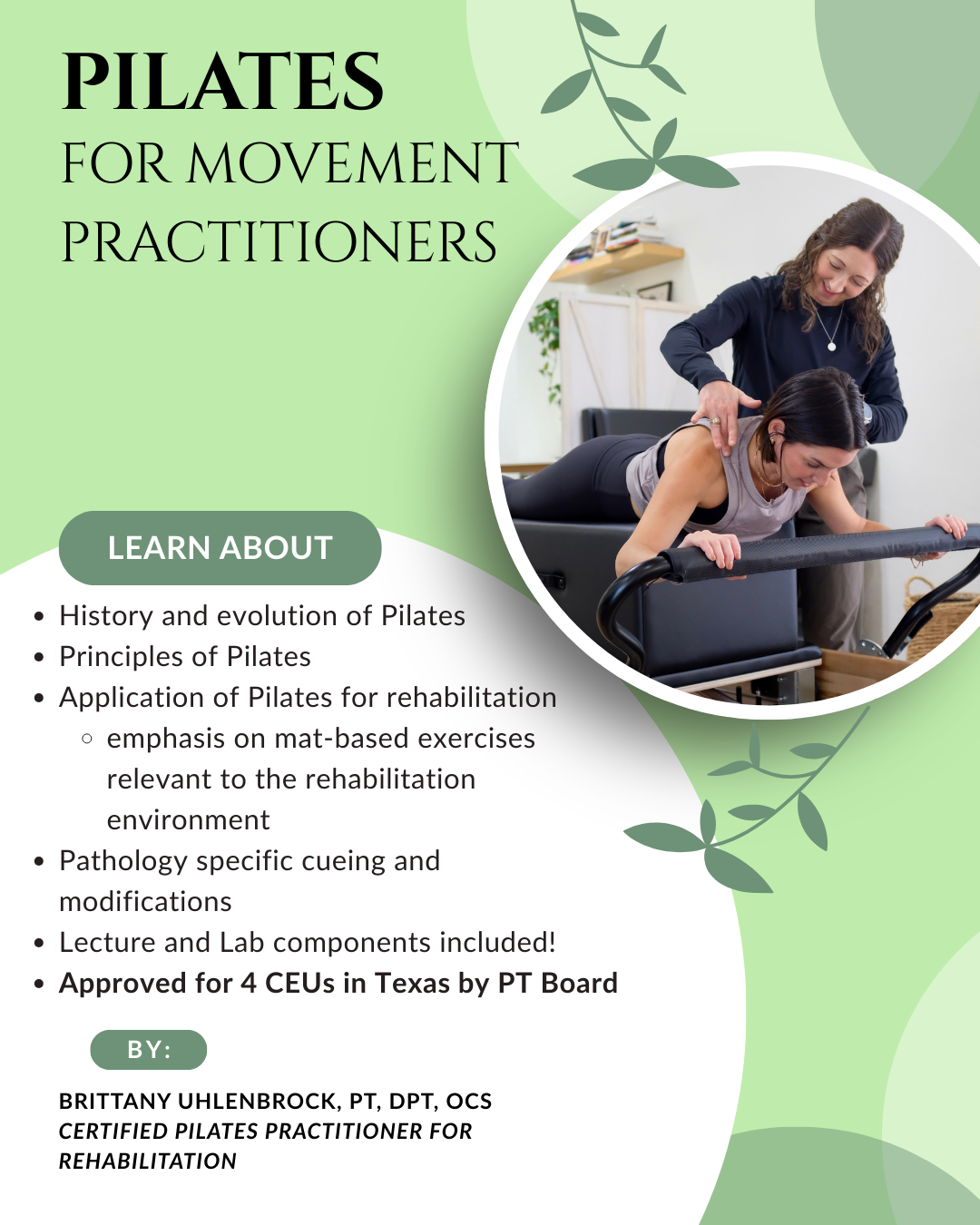 Continuing Education Courses — Restore Movement Method