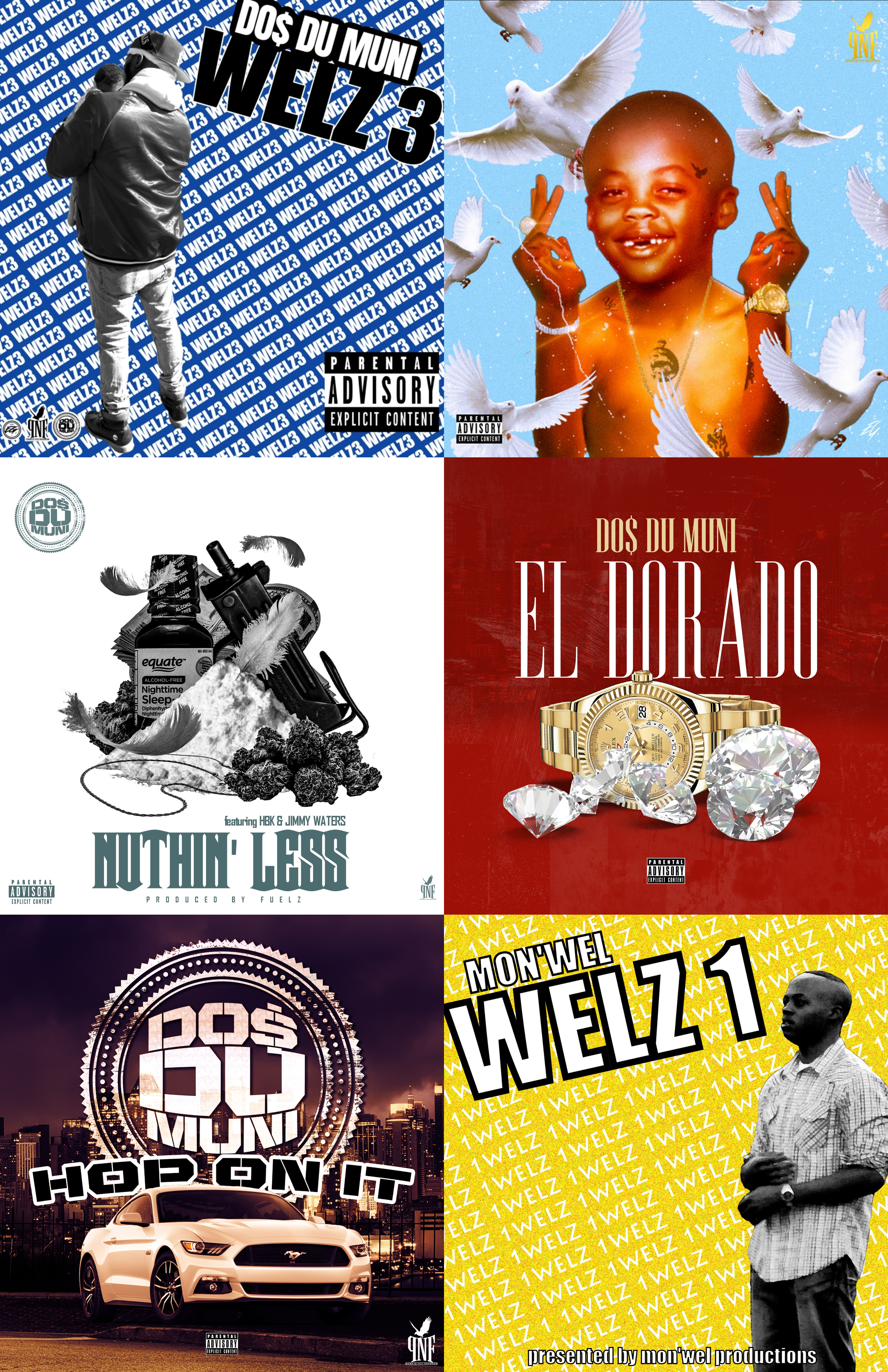 Do$ Du Muni - Autographed Collage Poster