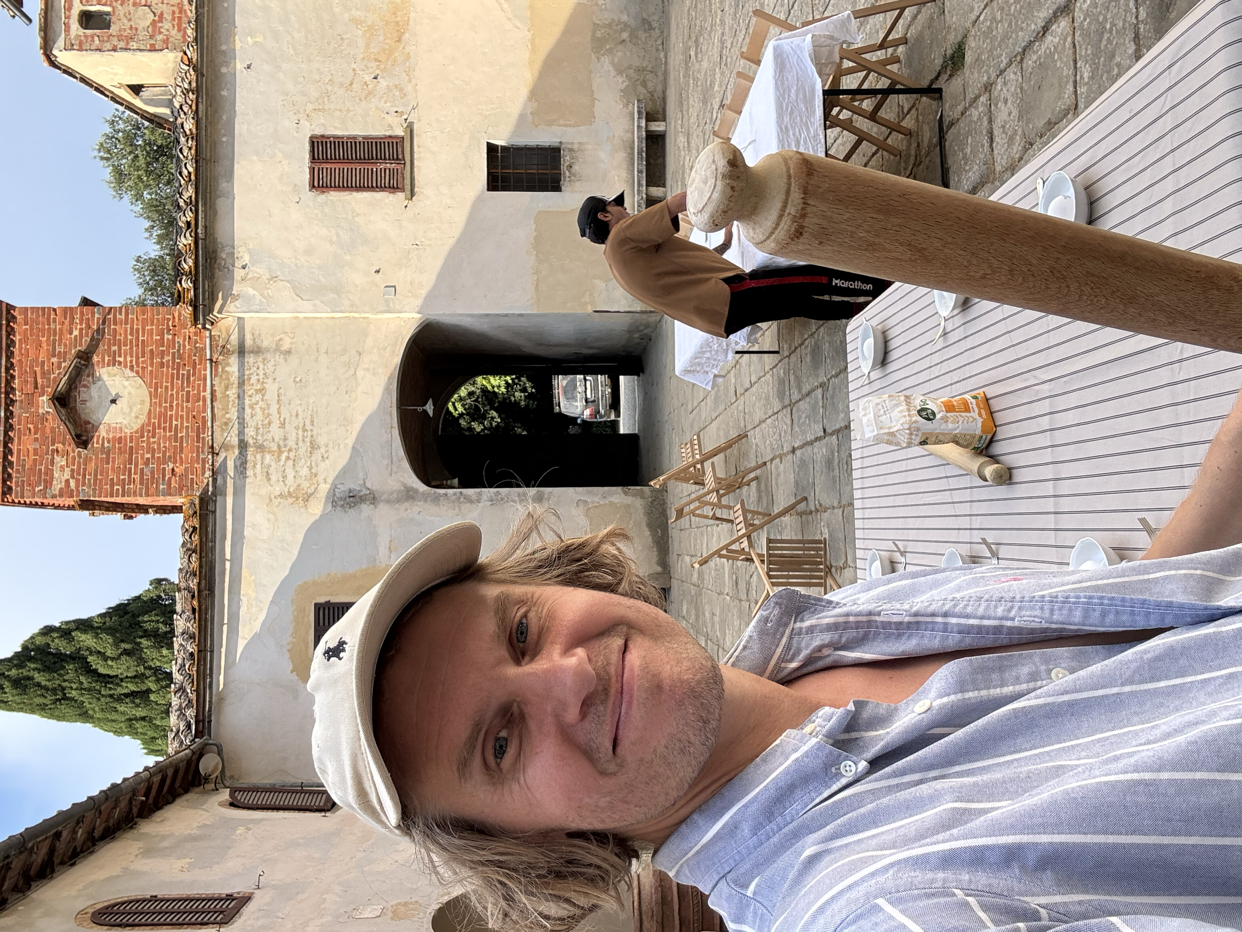 Pasta class at a castle