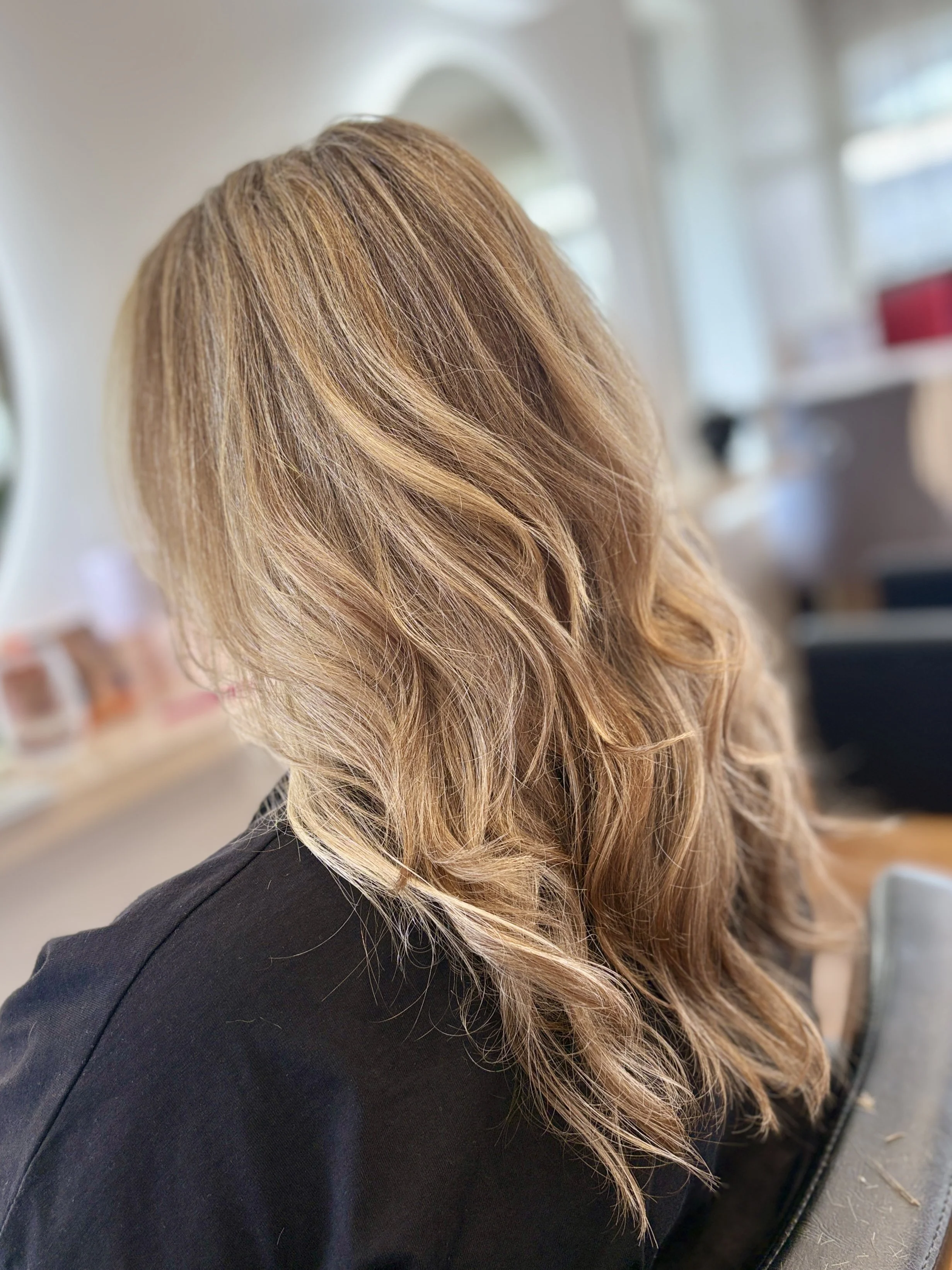 Balayage, grey blending, soft colour for grey hair, blend the grey.