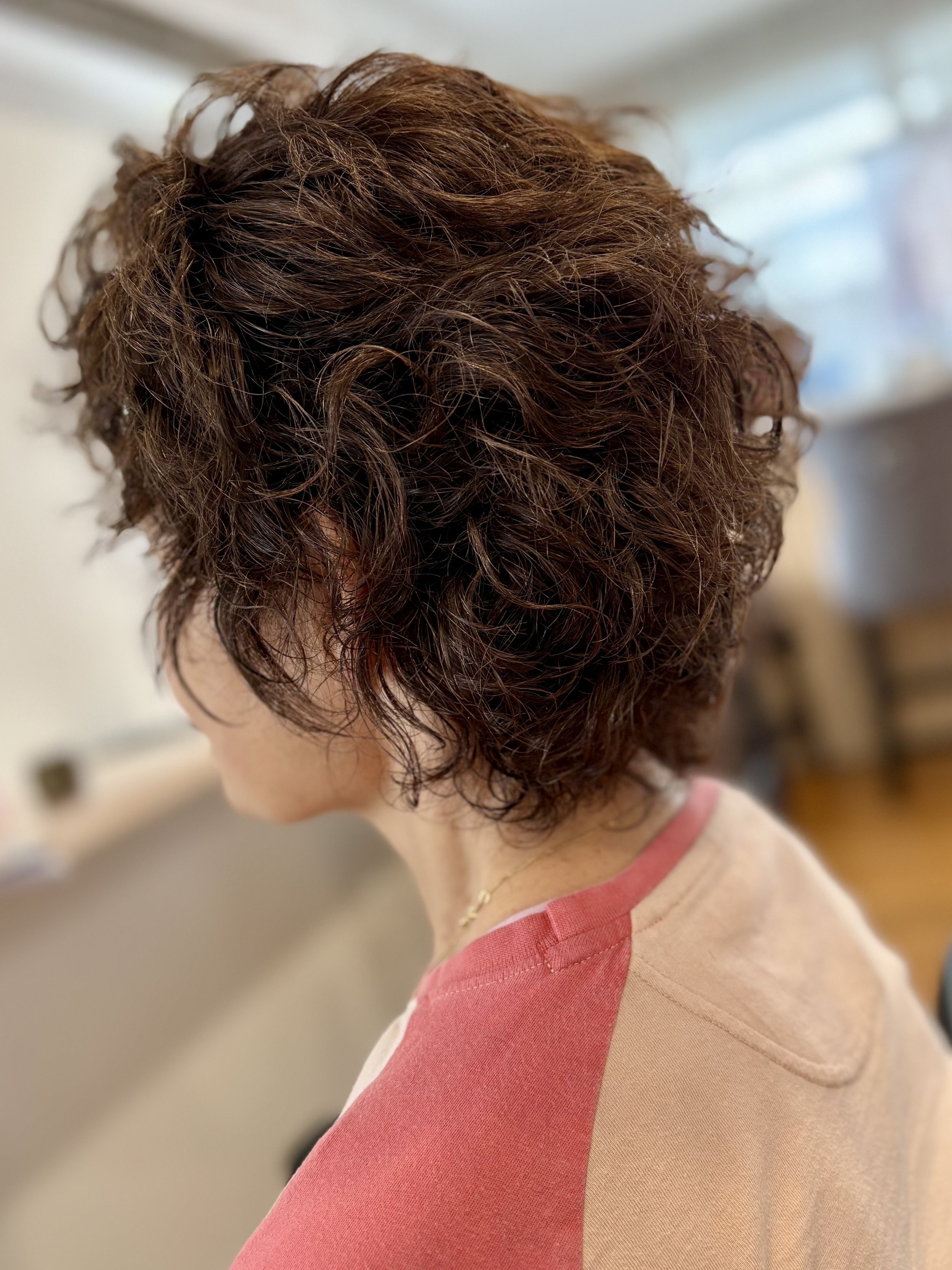 Curly cut, short curly hair, dry curly hair, organic treatments for curly hair