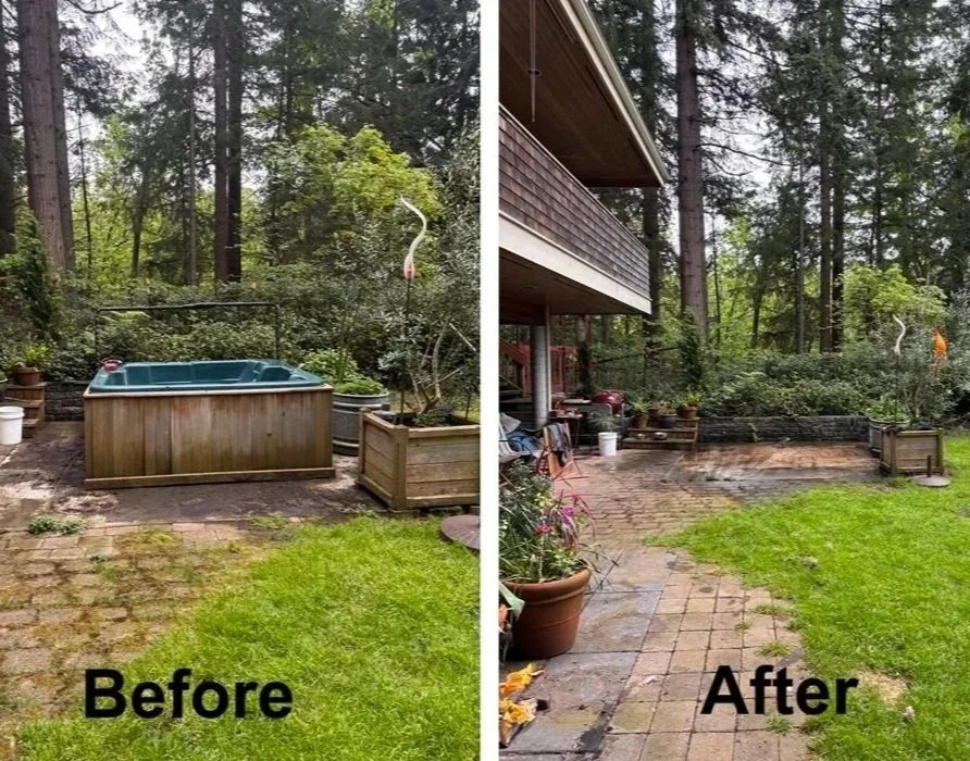 Go Big Junk Removal Hot Tub Removal Before and After Tulalip, WA