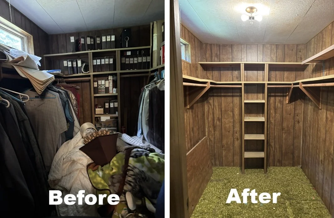 Go Big Junk Removal Estate Cleanout Before and After Image