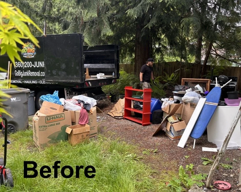 Go Big Junk Removal Moving Cleanup Stanwood, WA Before