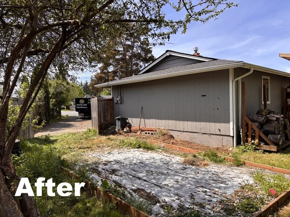 Go Big Junk Removal Back Yard Clean Up Monroe, WA After