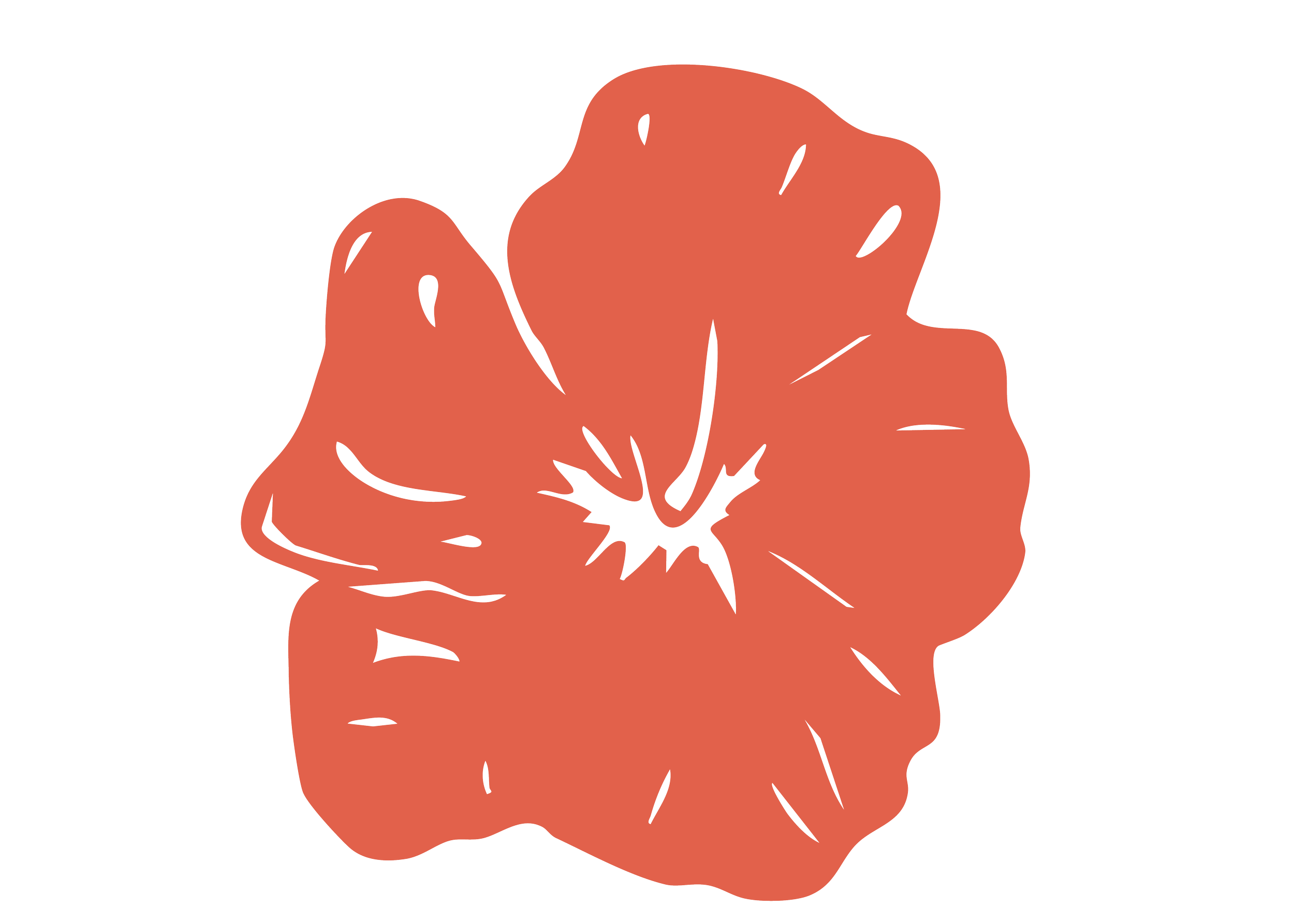 Red Hibiscus Stamp