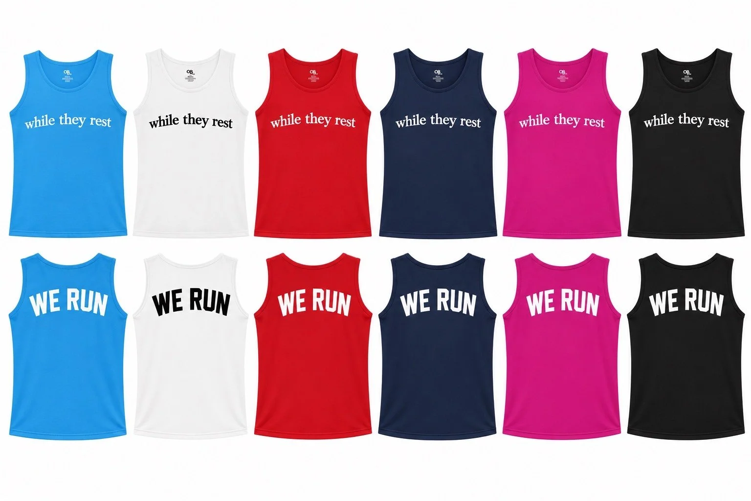 A Runnin’ Fountain Women’s Athletic Tank Top We Run Logo