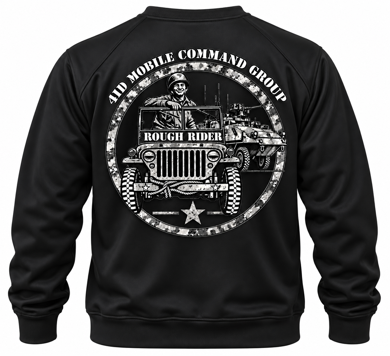 Rough Rider Military Emblem Sweatshirt Mockup.png