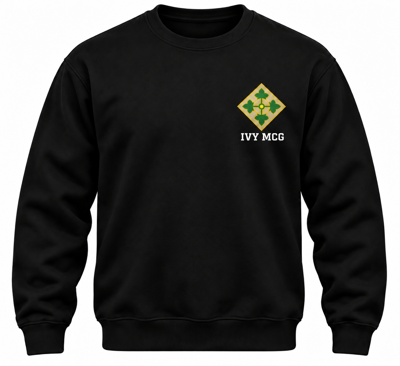 Black Crewneck with Ivy MCG Emblem.png
