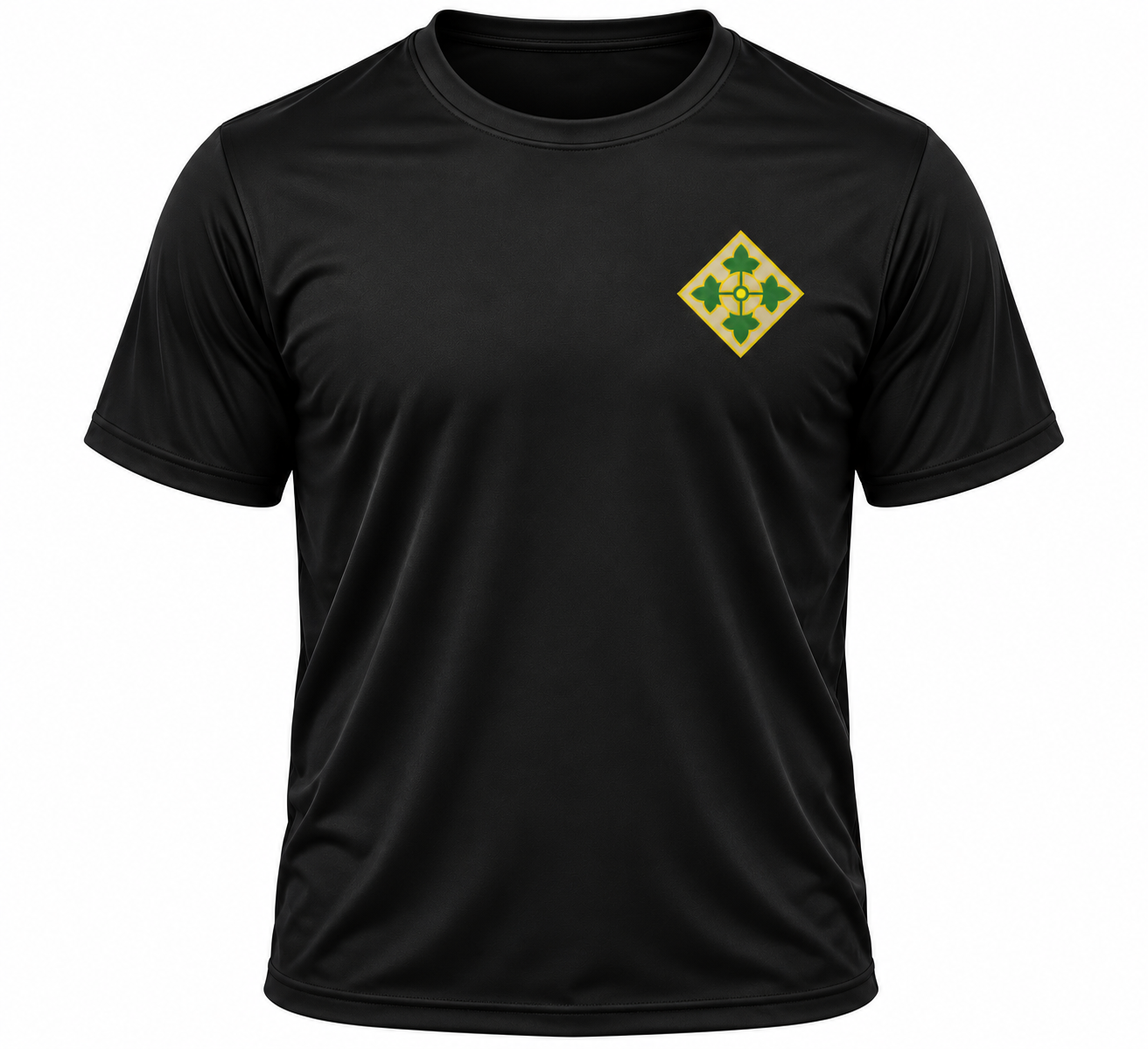 Hatchet Company Black Performance T-Shirt | 4th Infantry Division