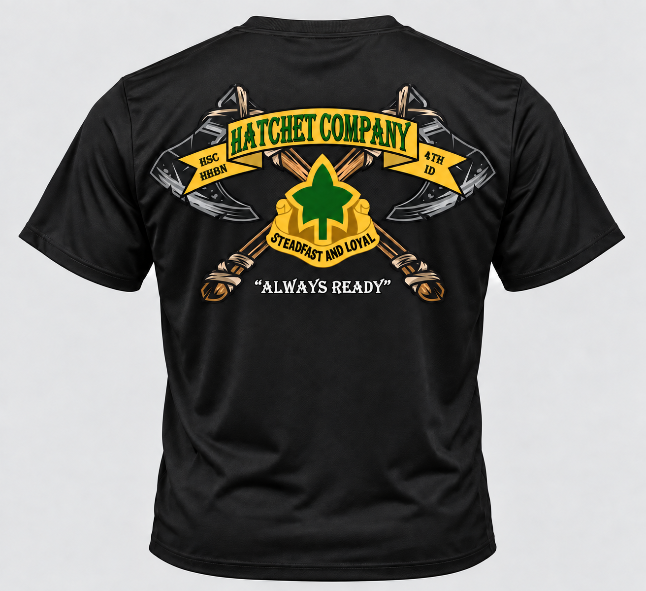 White Always Ready T-shirt back mockup.png