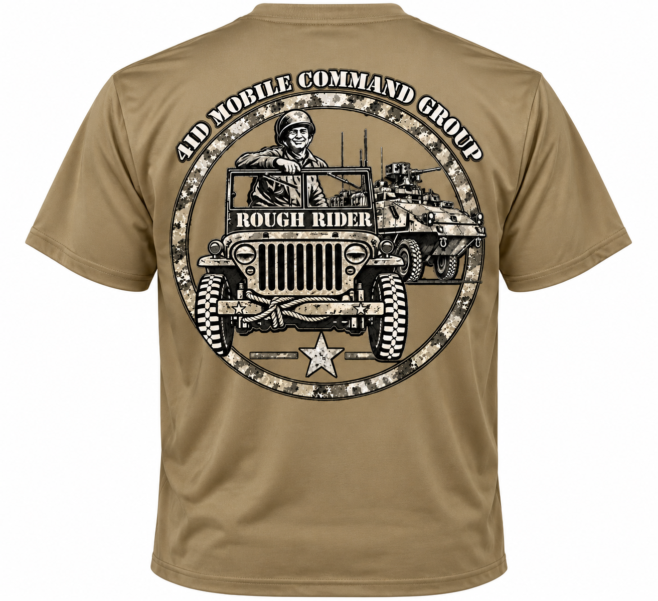 Rough Rider Military Jeep T-Shirt Back Design.png