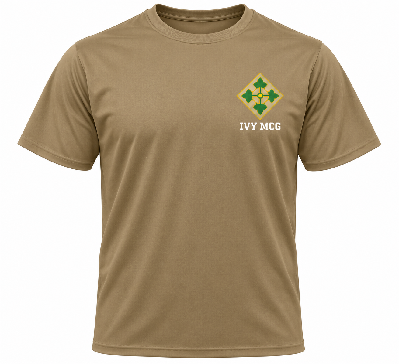 Khaki Military Crest T-Shirt Mockup.png