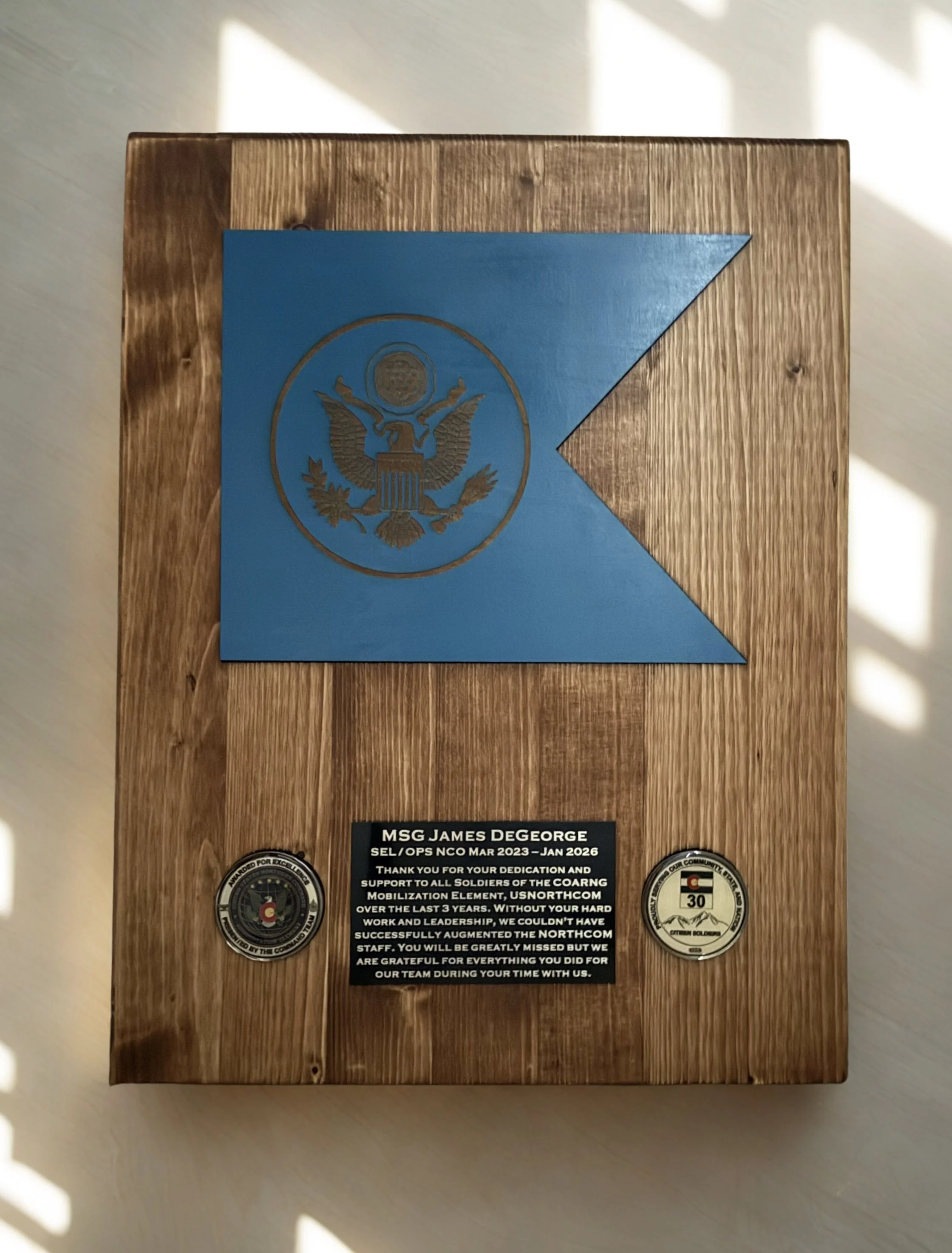PLAQUES AND AWARDS