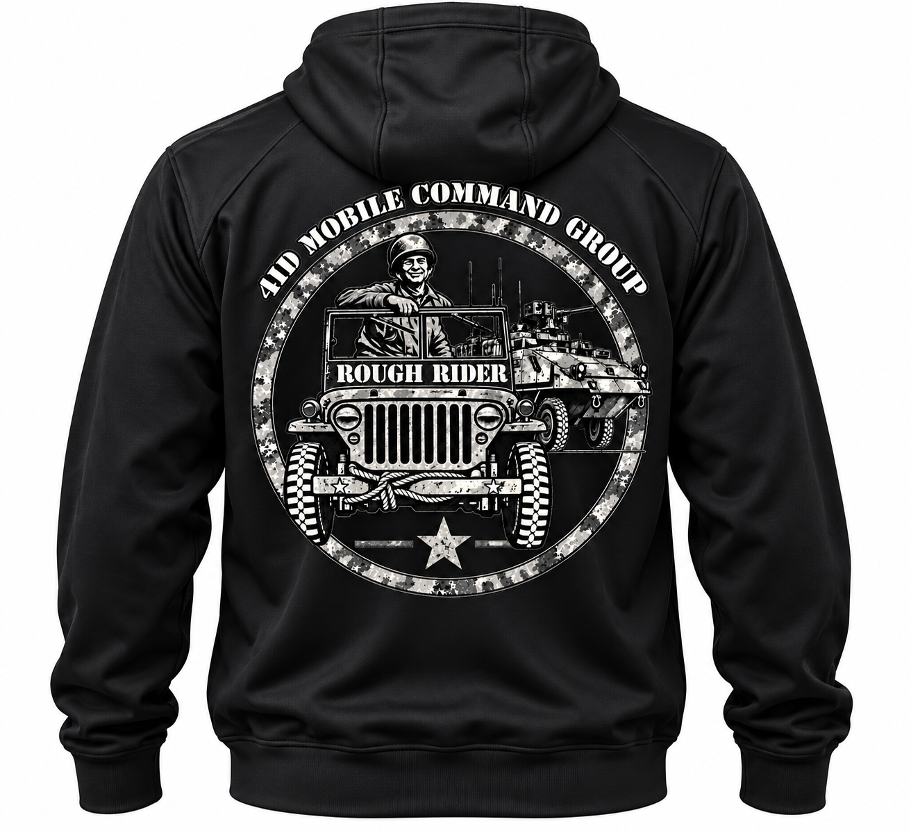 4ID Mobile Command Group – Rough Rider Performance Hoodie