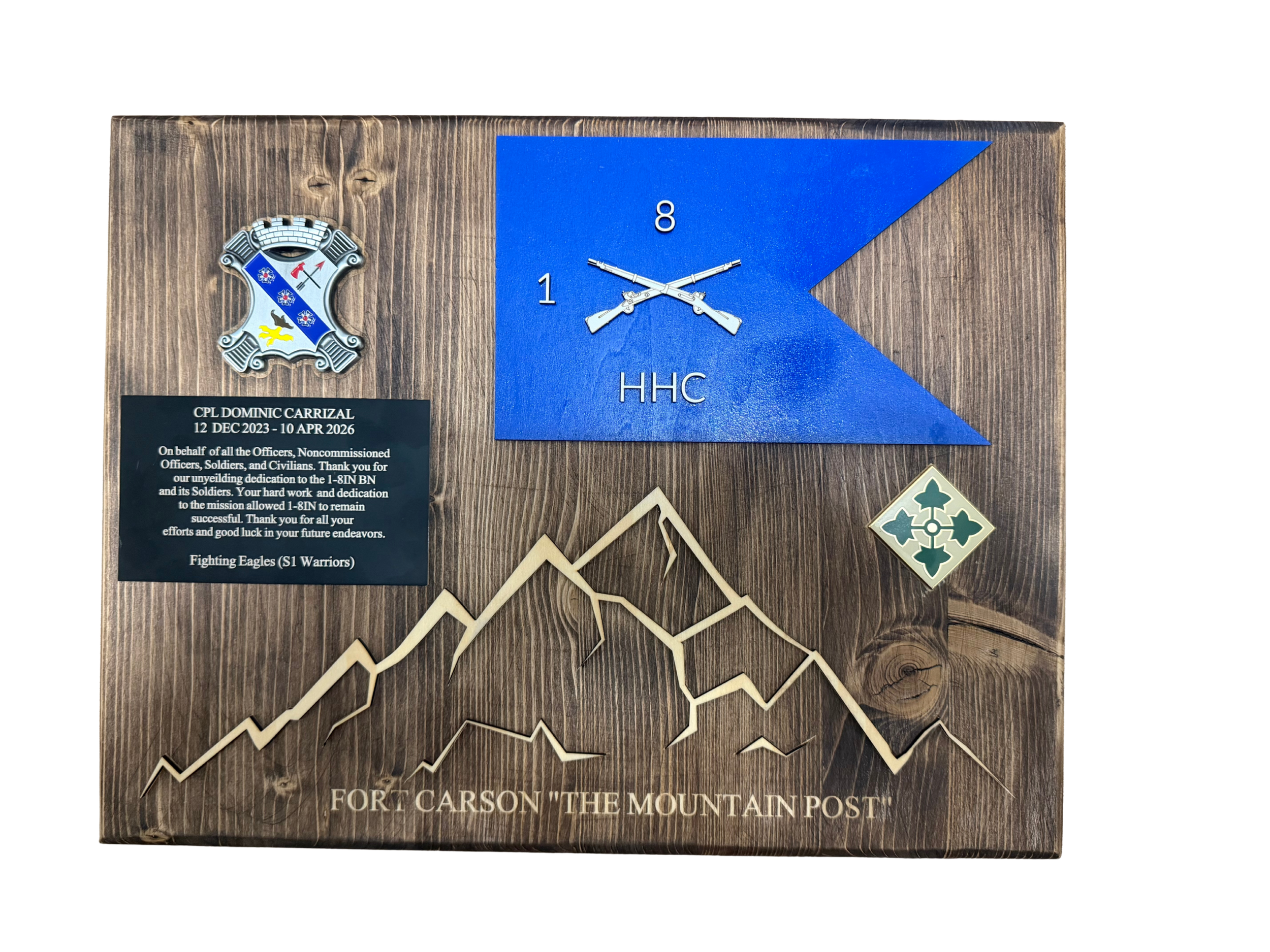 Custom 3D Wooden Plaque