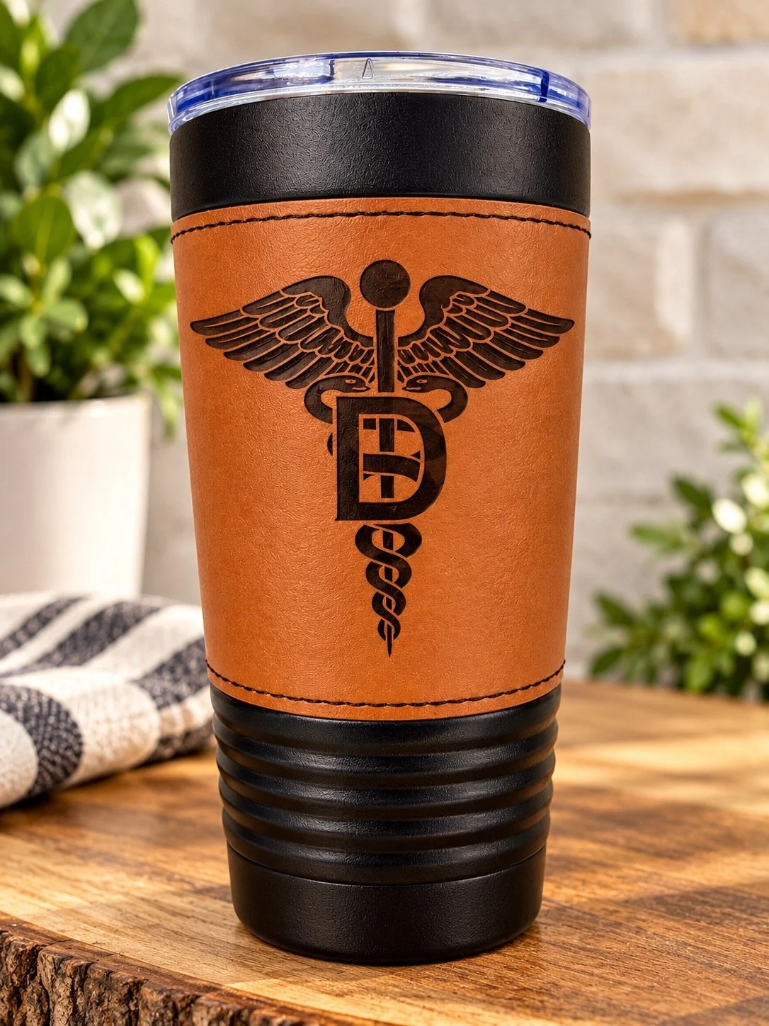 Fort Carson DENTAC 20 oz Polar Camel Tumbler Leatherette