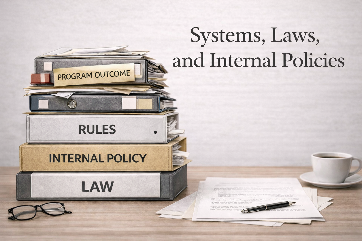 Systems, Laws, and Internal Policies