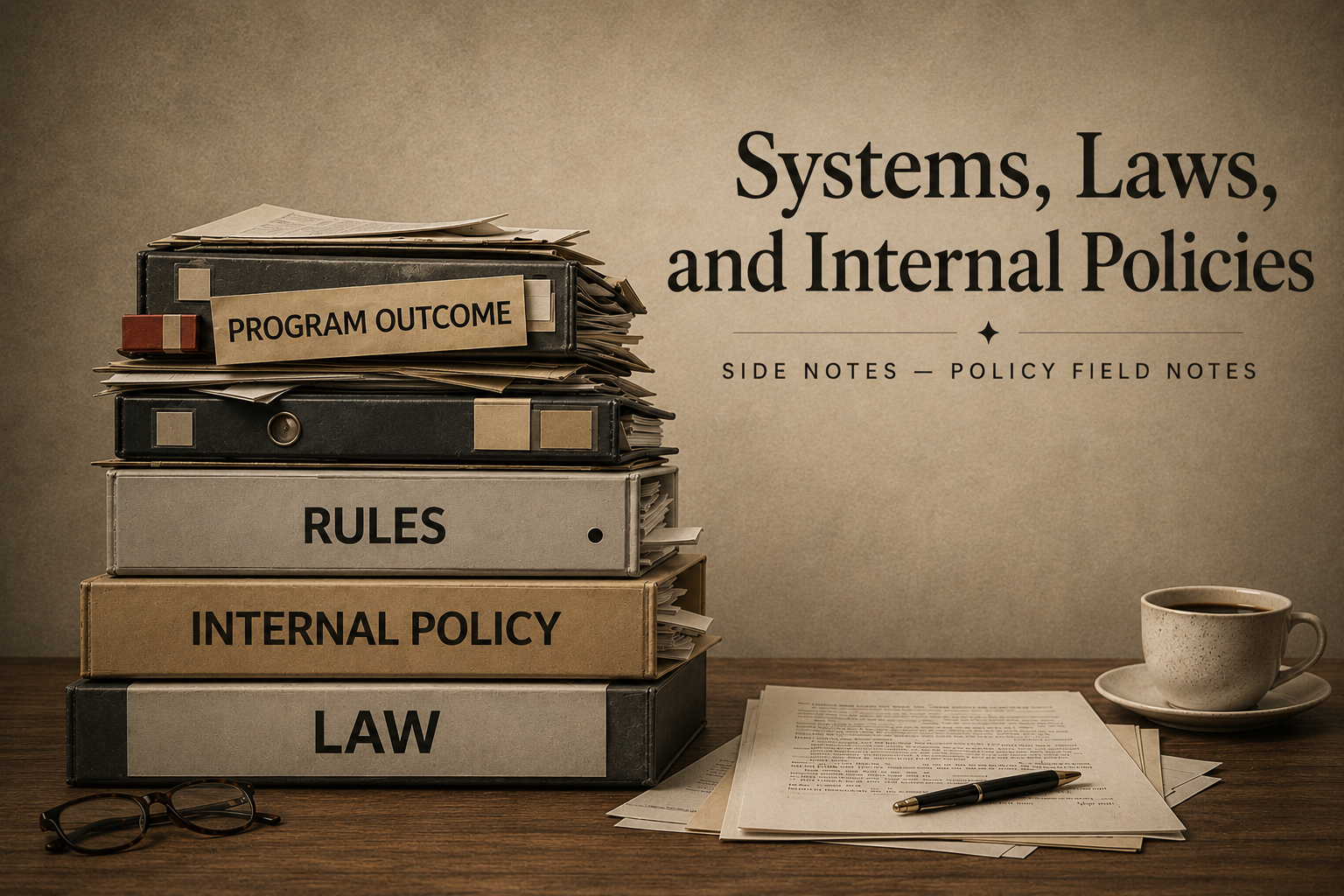 Systems, Laws, and Internal Policies