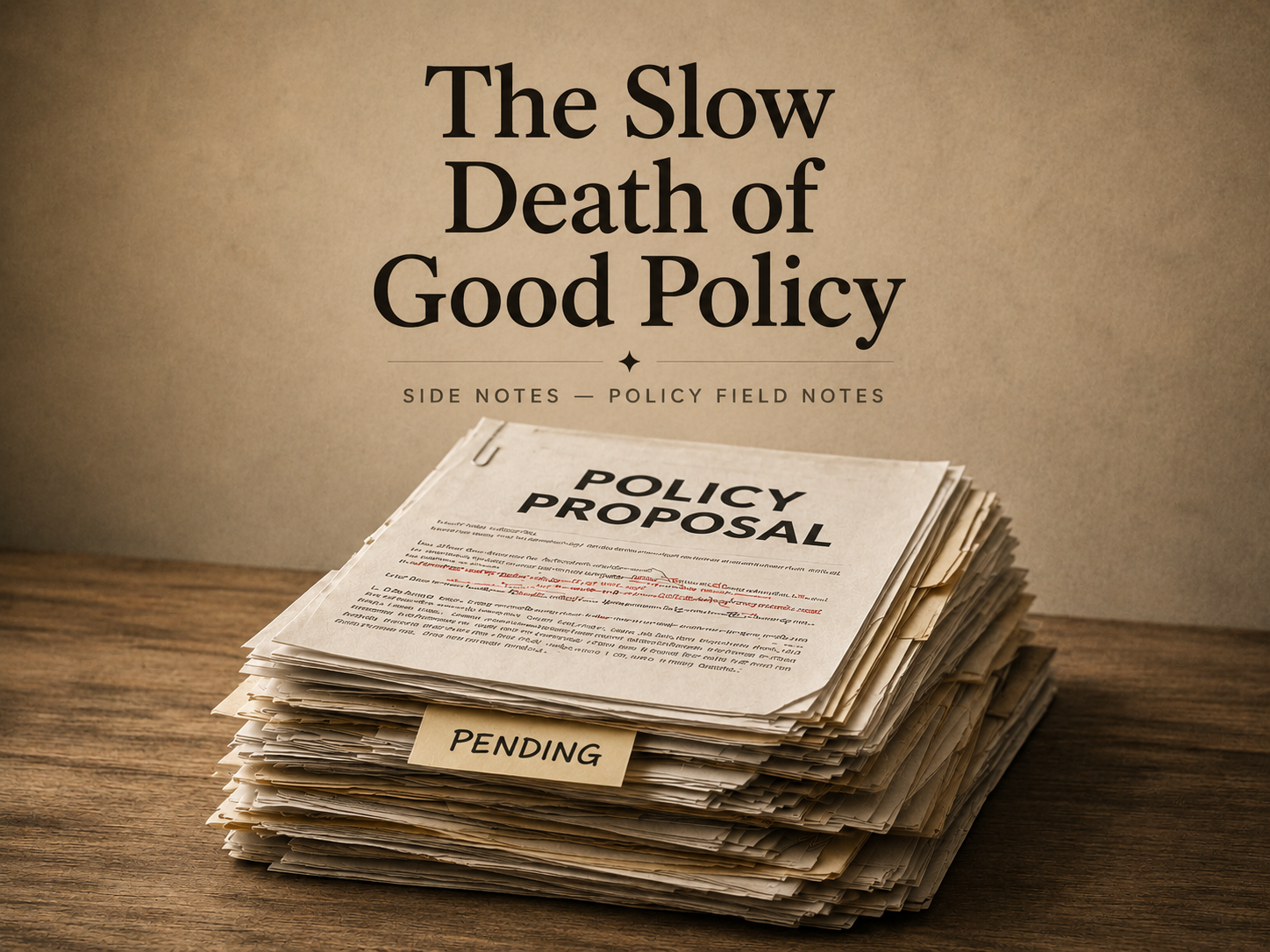 The Slow Death of Good Policy