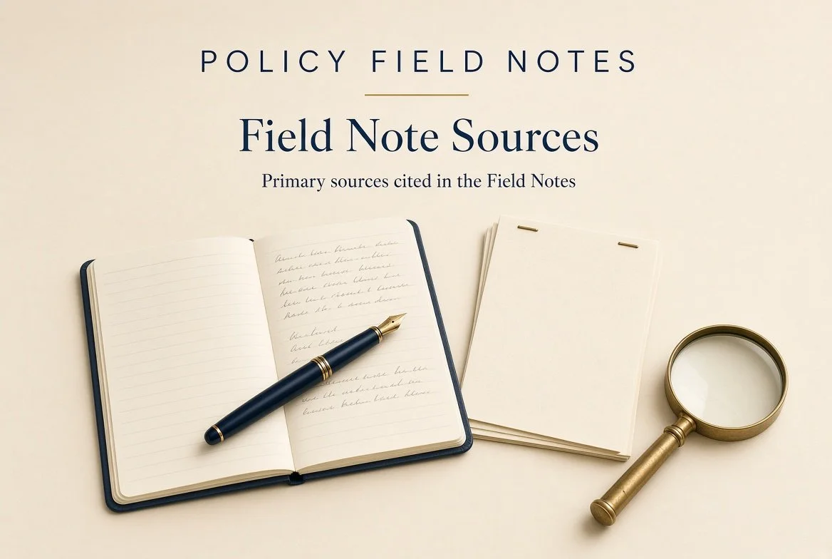 Field Note Sources