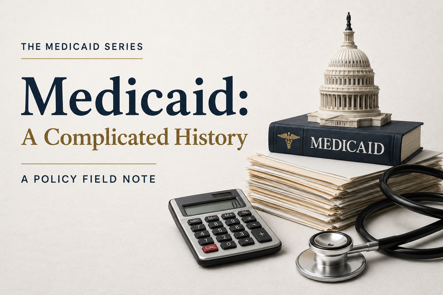 Featured image for the Medicaid Field Note on the program’s origins and implementation challenges which continue to shape the program today.