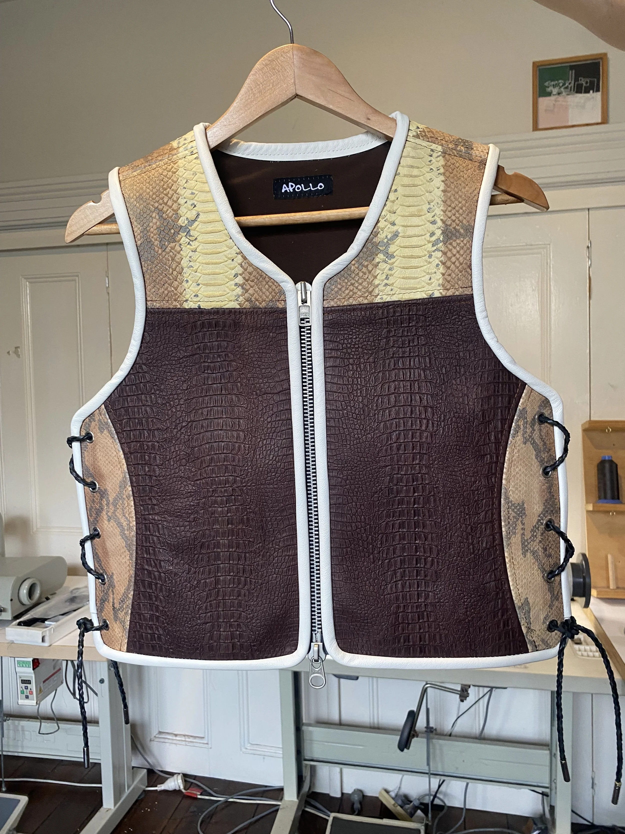 Custom Leather Motorcycle Vests