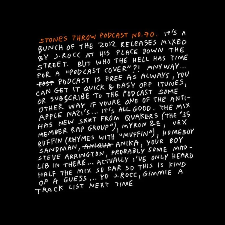 Stones Throw 2012 |
January 17, 2012