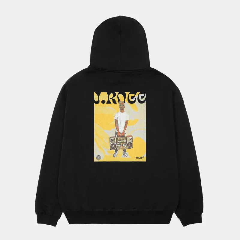 Stones Throw x HUF: J.Rocc Japan Tour Hoodie (Black)