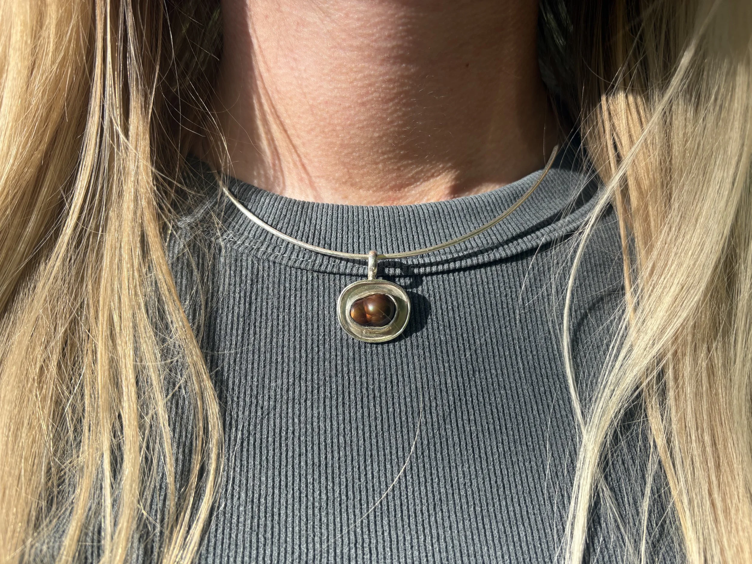 Fire Agate Collar Necklace