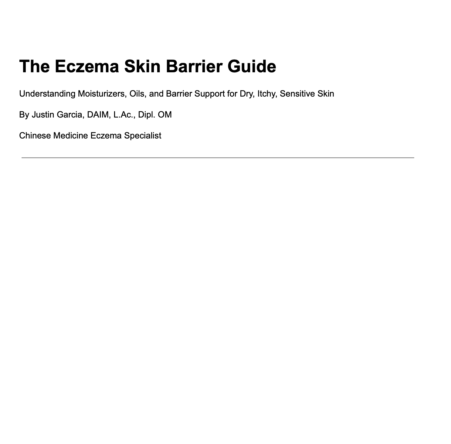 The Eczema Skin Barrier Guide