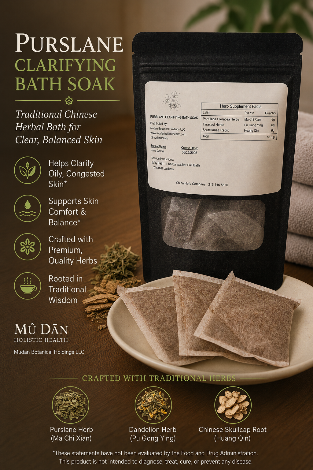 Purslane Clarifying Bath Soak