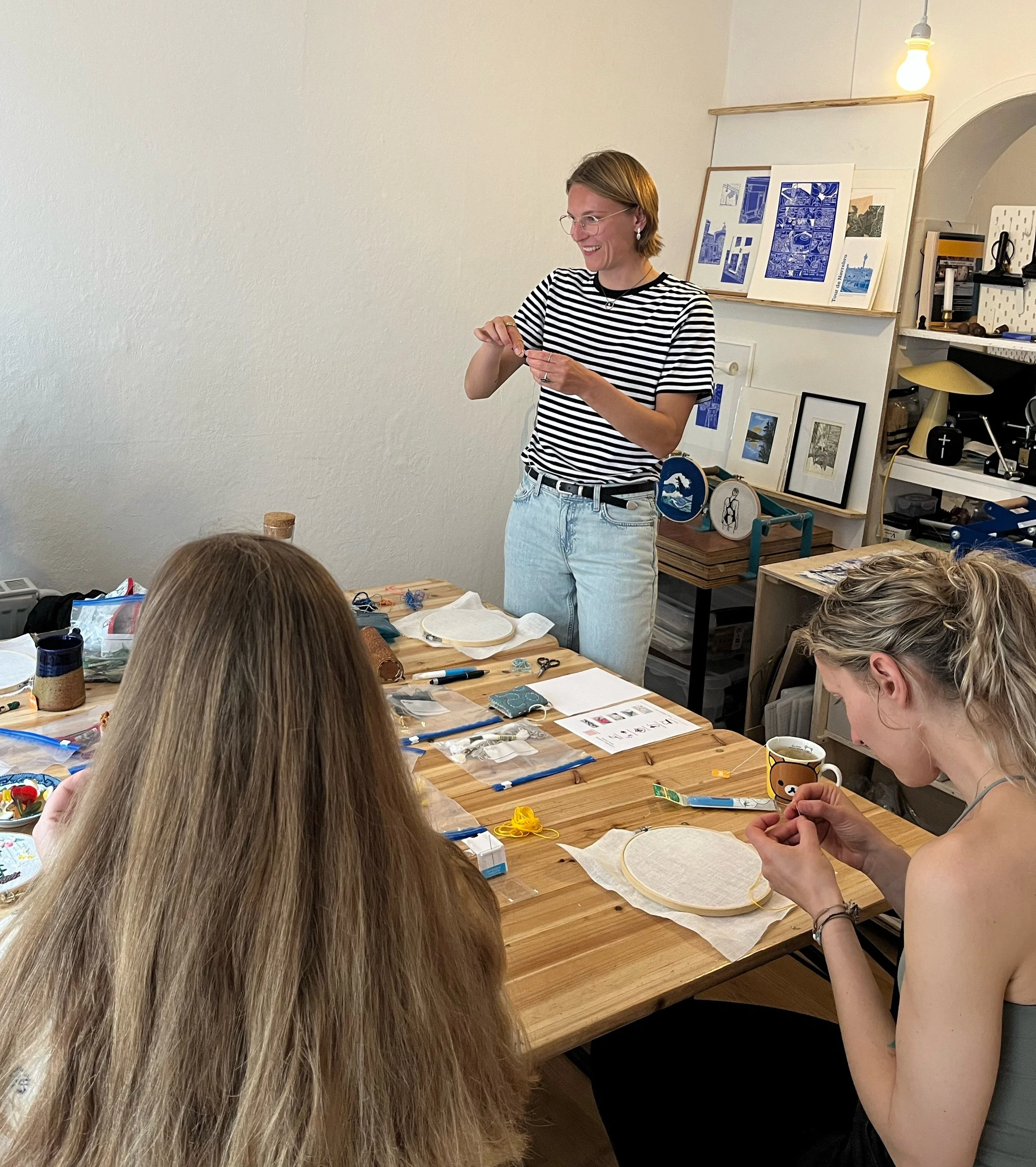 intimate workshop setting