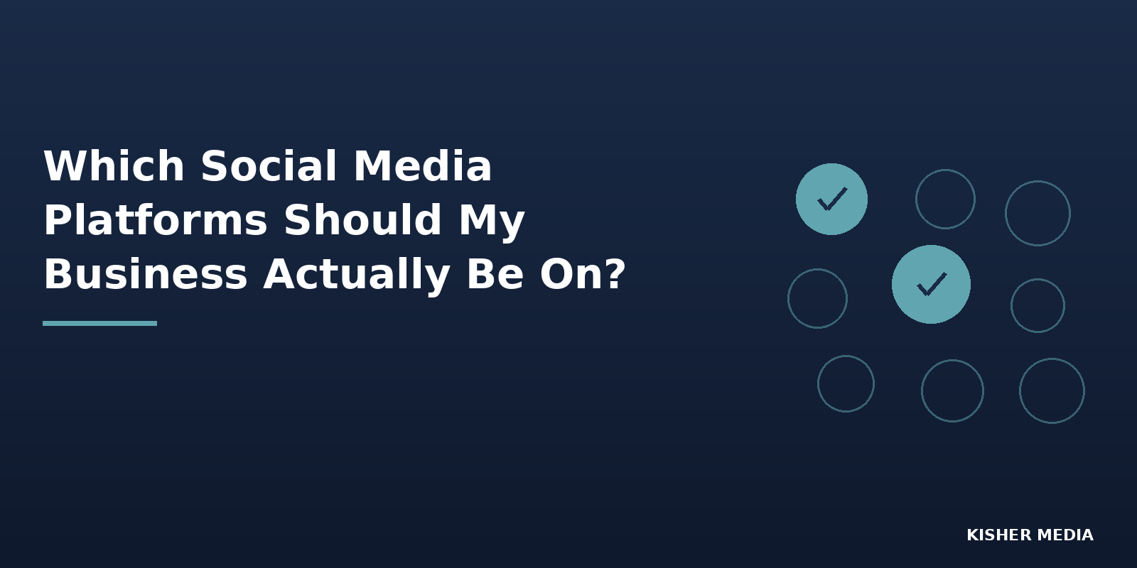 Which Social Media Platforms Should My Business Actually Be On?&nbsp;