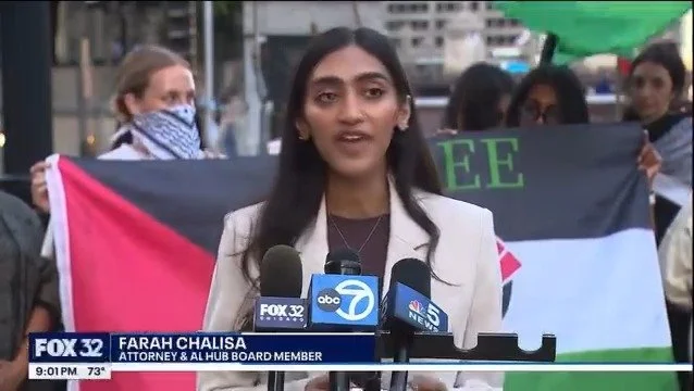 On 10/1/2025, Chicago community members gathered on the Chicago River for a solidarity flotilla in support of the Sumud Flotilla to Gaza.

Organized in just days, the action called on Illinois leaders to ensure the safety and release of Jessica Clotf