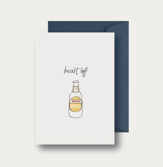 Heart of Gold Greeting Card
