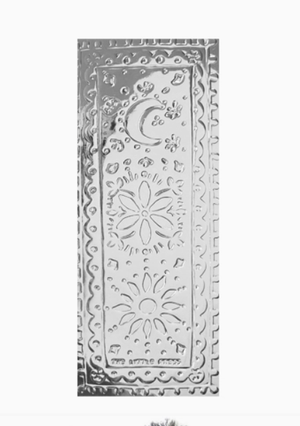 Faux Tin Bookmark No Tassel - Silver