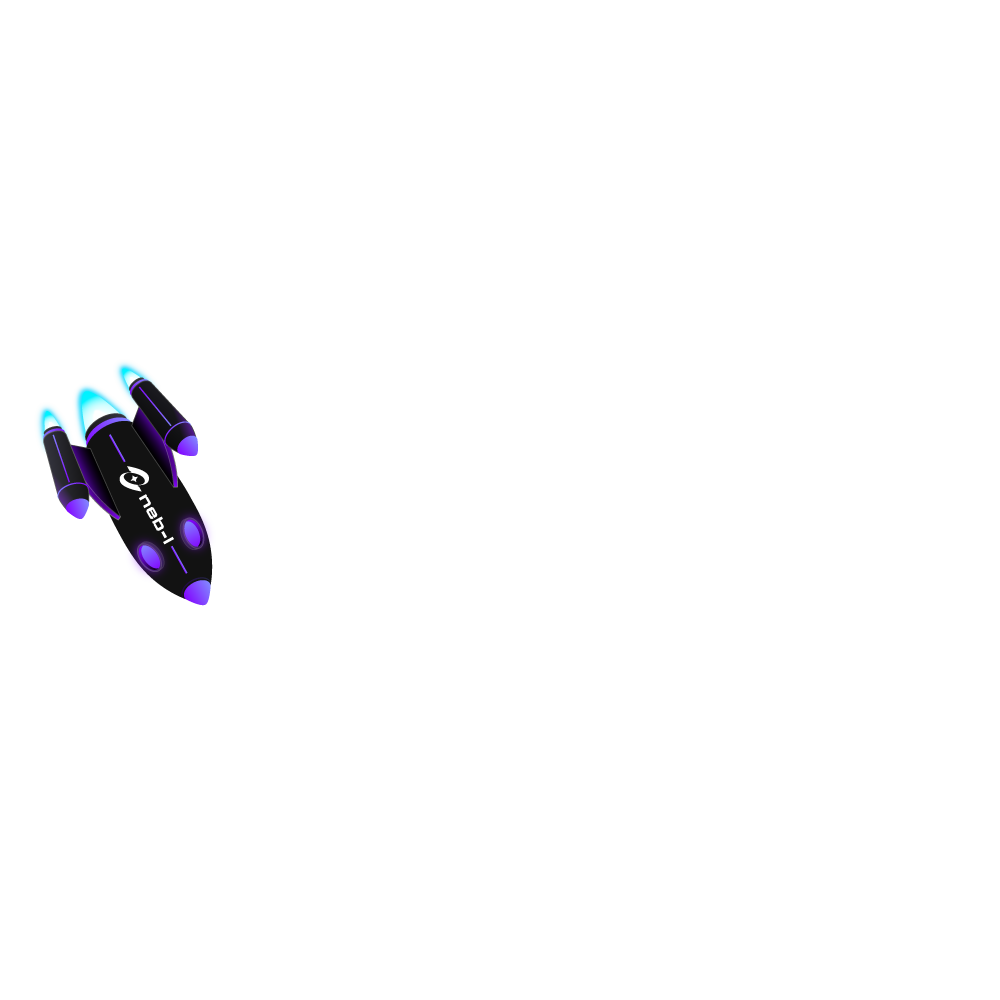 A left hand wearing a black and purple futuristic glove with blue lights, hovering in front of a dark background.