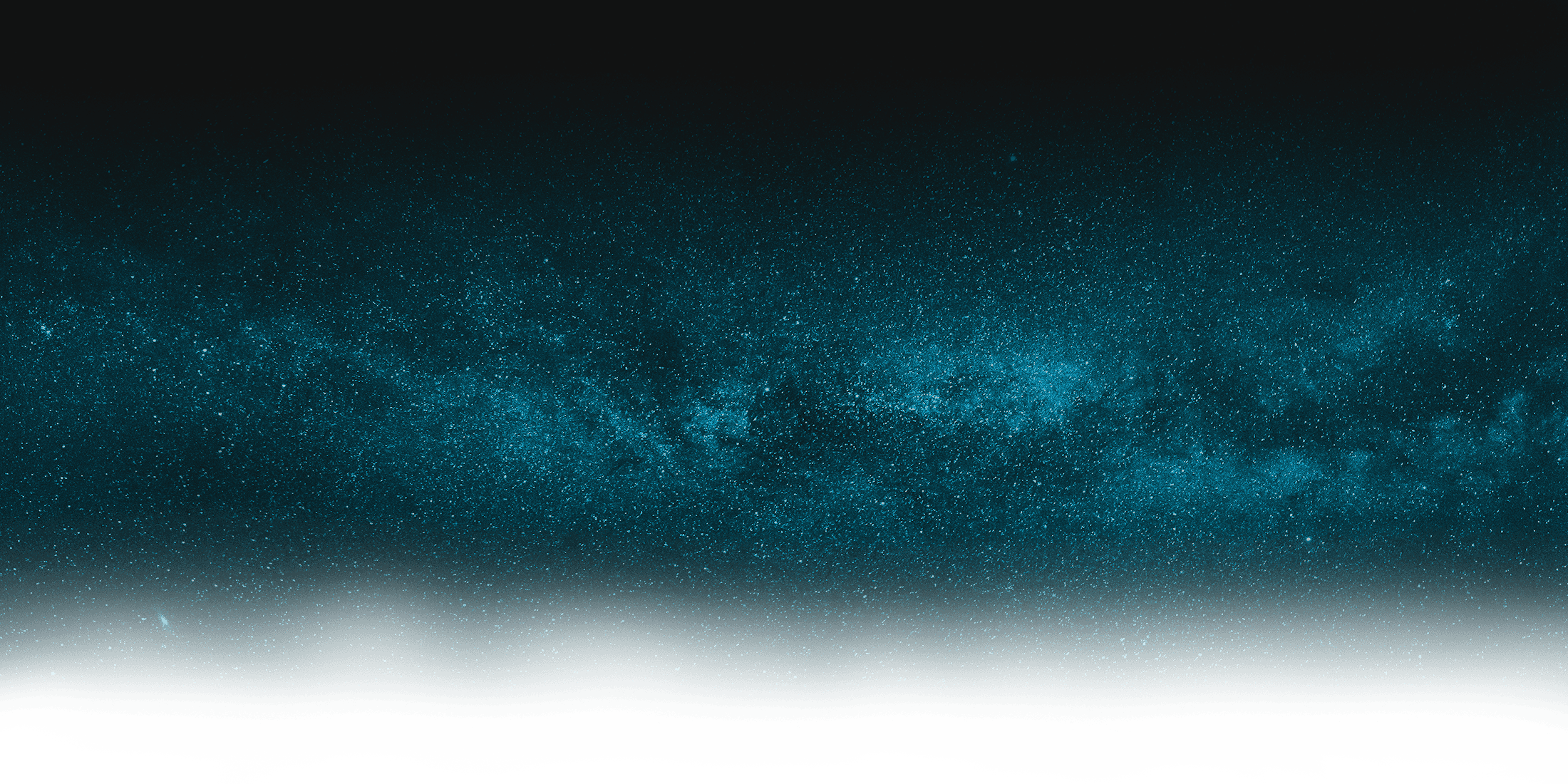 Night sky filled with stars and the Milky Way galaxy, with silhouetted trees at the bottom.