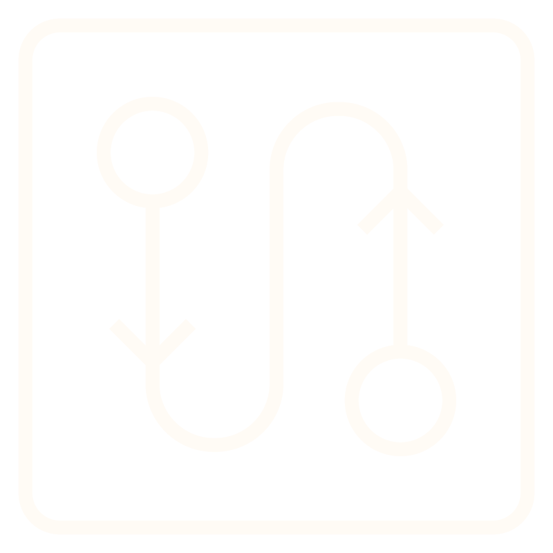 	
Icon of a line connecting two circles, indicating the flow of business.