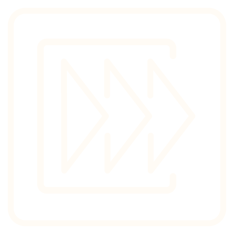 Four black and white squares arranged in a 2x2 grid inside a rounded rectangle, resembling a window with four panes.
