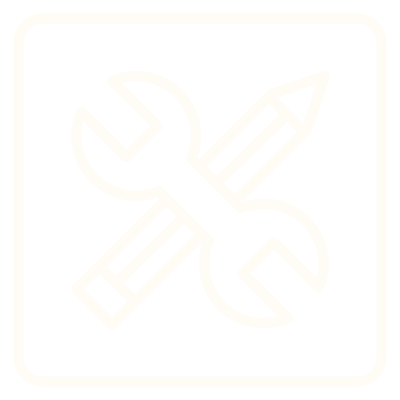 Icon of a wrench and a pencil crossed, indicating tools or customization.