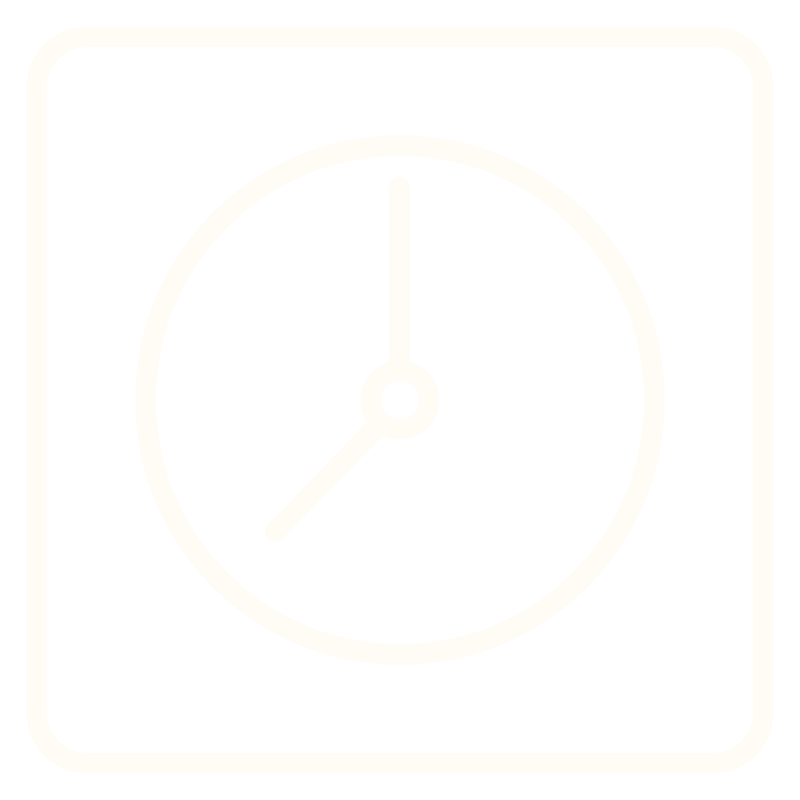 A clock showing the time as 6:00.