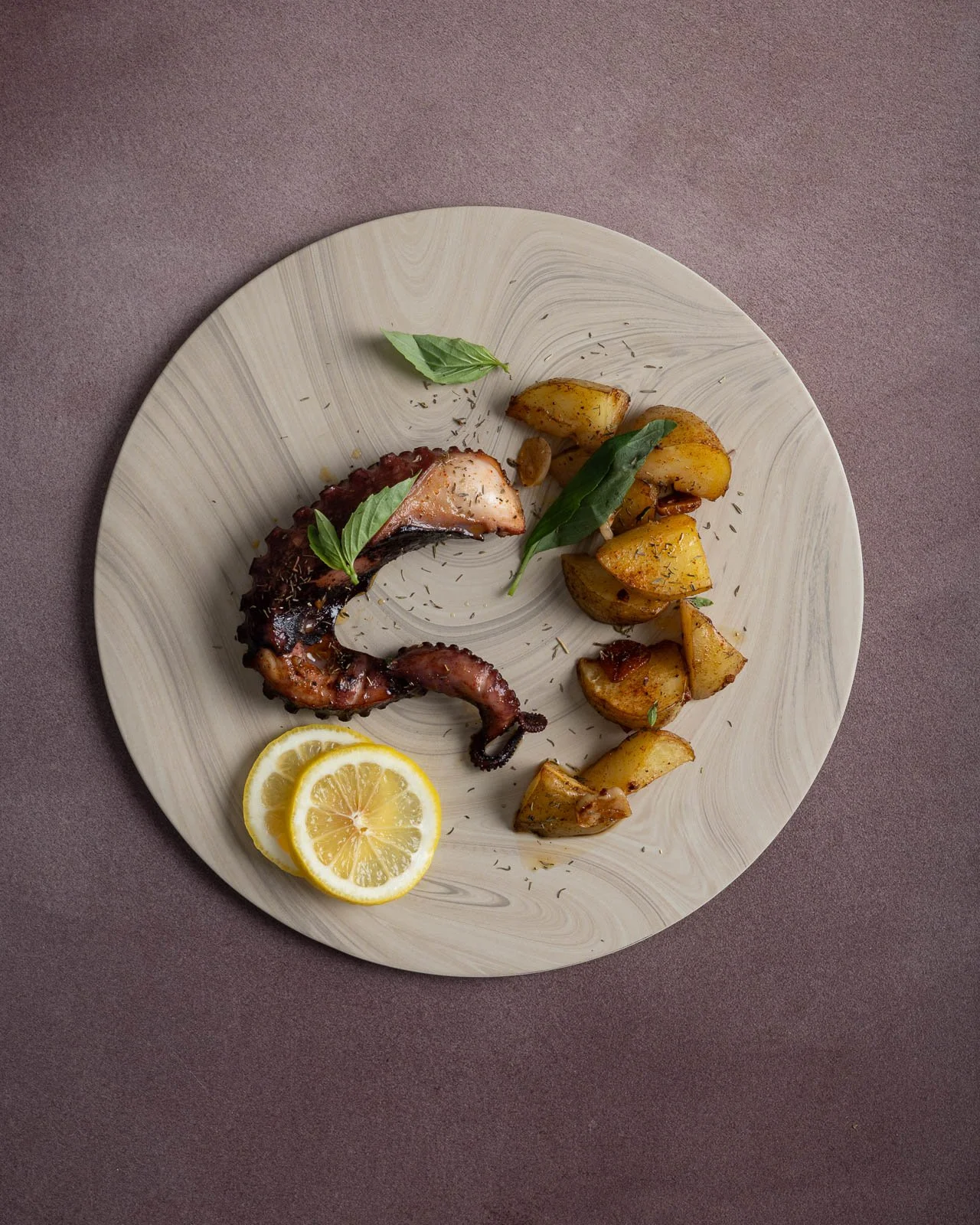 Octopus potatoes food photography Hong Kong