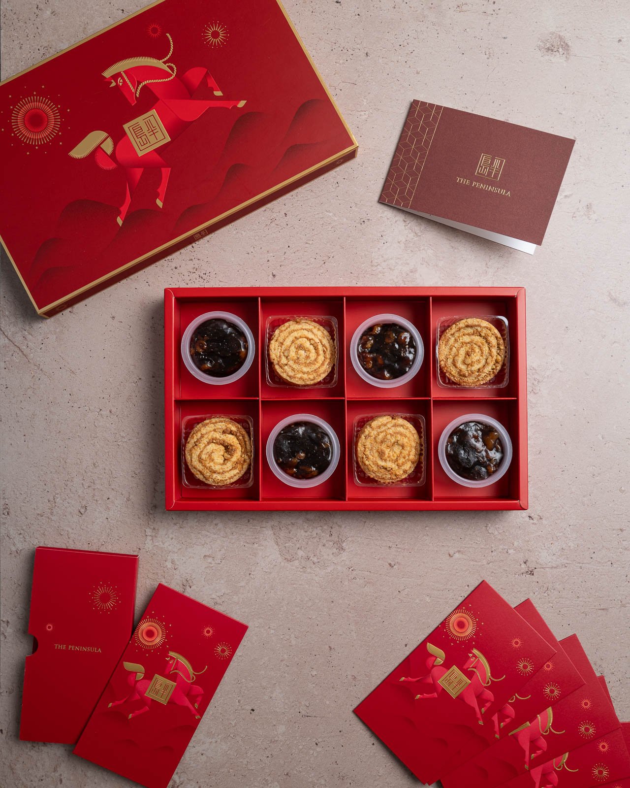 Peninsula cookie box food photography Hong Kong