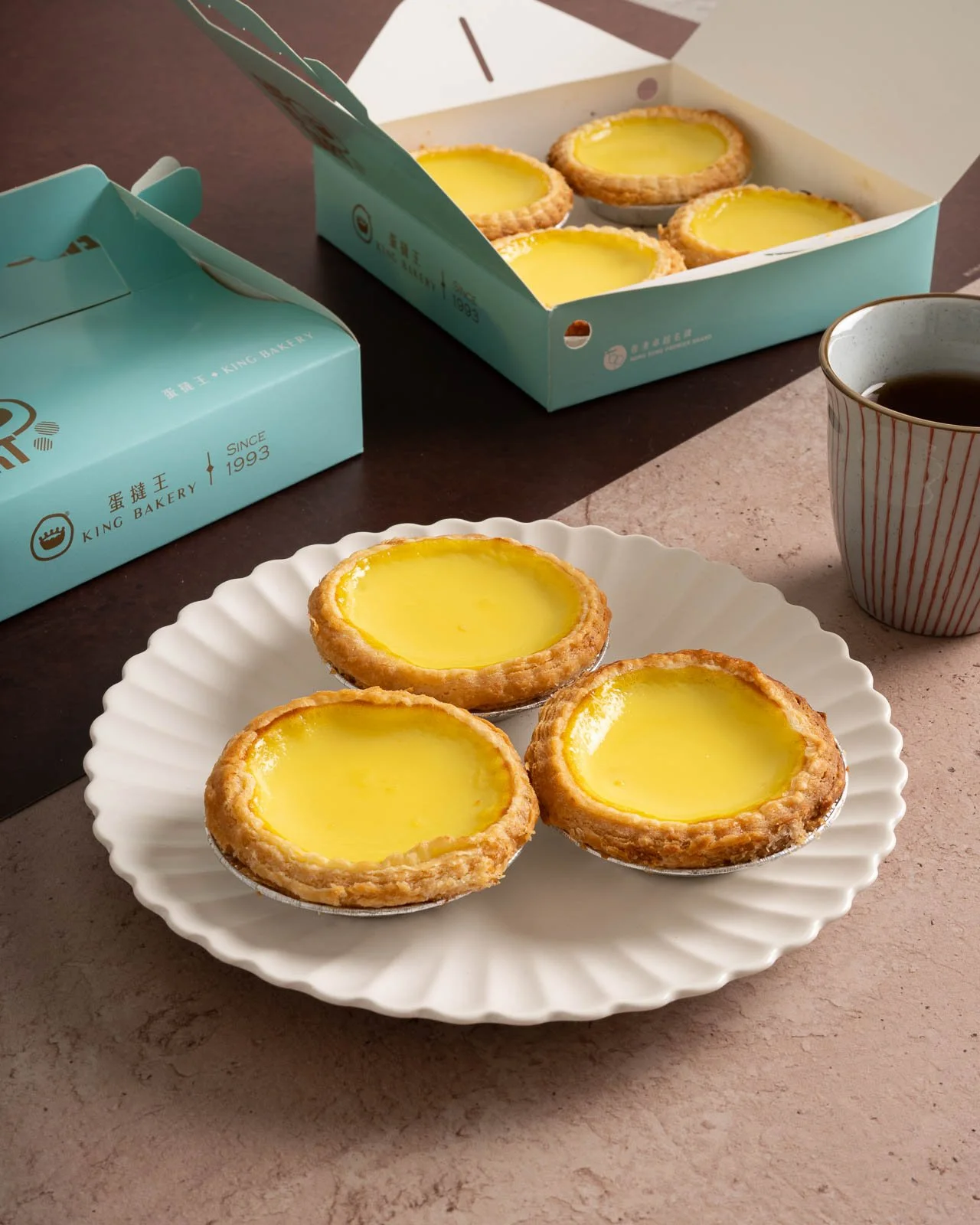 Egg tart king bakery food photography Hong Kong